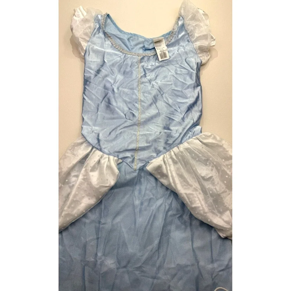 Disney Princess Cinderella Costume Gown Girls XL‎ 12 Blue Cinched Waist Pullover